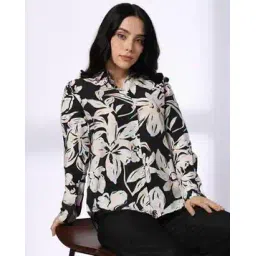 fig Women Floral Print Relaxed Fit Shirt-picture-49