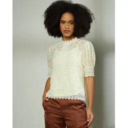 fig Women Lace Regualr Fit Top-picture-26