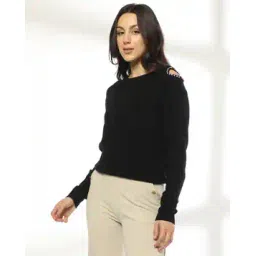 fig Women Off-Shoulder Pullover with Cutouts-picture-39