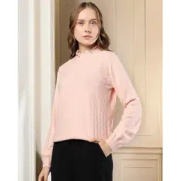 fig Women Quilted Regular Fit Crew-Neck T-Shirt-picture-23