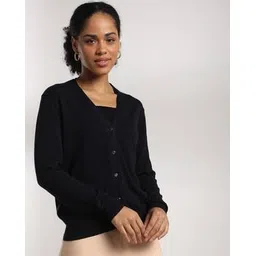 fig Women V-Neck Slim Fit Cardigan-picture-25