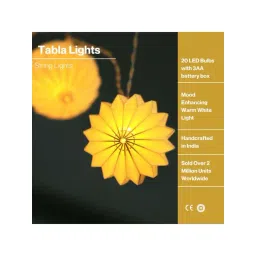 FIG Living Off-White Paper Tabla String Lights-picture-15