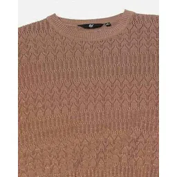fig Women Patterned-Knit Relaxed Fit Pullover image 5