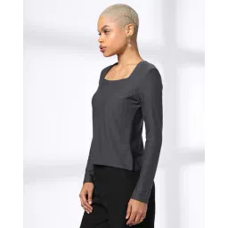 fig Women Relaxed Fit Square-Neck Top image 2