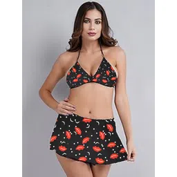 Fihana Modal Halter Neck Printed Baby Doll-picture-14