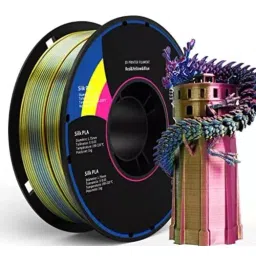 FiLAMONT 3 In 1 Color 3D Printer Filament Silk PLA Red, Gold and Purple-picture-14