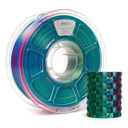 FiLAMONT 3 In 1 Color 3D Printer Filament Silk PLA Turquosia, Gold and Coral-picture-10