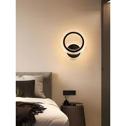 FILLISKA Black Acrylic Contemporary Spherical Shaped Wall Lamp image 4