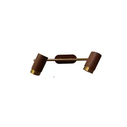 FILLISKA Brown & Gold-Toned Aluminium Abstract Shaped Wall Lamp-picture-23