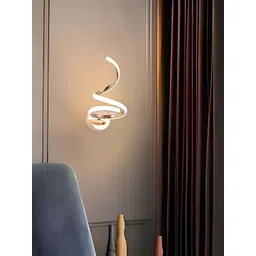 FILLISKA Gold & White Aluminium Contemporary Abstract Shaped Shaped Wall Lamp-picture-14