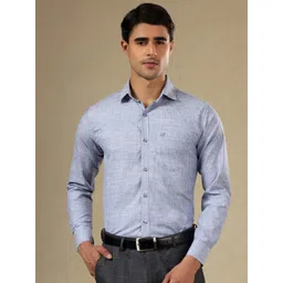 FILO HEVIS Men Classic Fit Vertical Striped Spread Collar Formal Shirt-picture-38