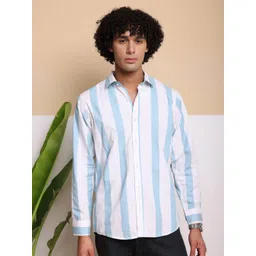 FILO HEVIS Men Classic Opaque Striped Casual Shirt-picture-27