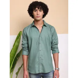 FILO HEVIS Men Classic Solid Spread Collar Casual Shirt-picture-25