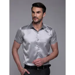 FILO HEVIS Men Classic Spread Collar Solid Formal Shirt-picture-23