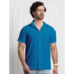 FILO HEVIS Men Relaxed Semi Sheer Cuban Collar Casual Shirt-picture-15