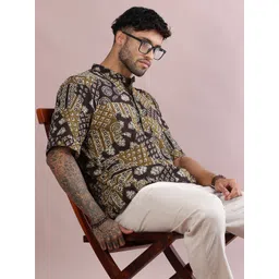 FILORI STUDIO Men Ethnic Motifs Printed Block Print Kurta-picture-37