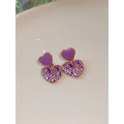 FIMBUL Heart Shaped Studs Earrings-picture-38