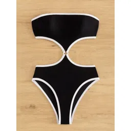 FIMBUL Net Strapless Baby Doll with High-Low-image-28