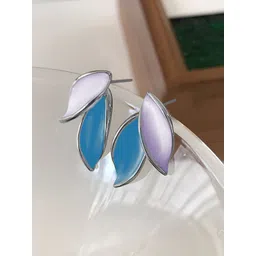 FIMBUL Silver-Plated Antique Leaf Shaped Studs-picture-36