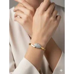 FIMBUL Women Gold-Plated Cuff Bracelet-picture-10