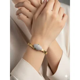 FIMBUL Women Gold-Plated Cuff Bracelet-picture-13