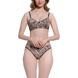 fims - fashion is my style Women Lycra Padded Bra Panty Set Seamless Full Coverage Lingerie Set Pack of 1 Cup- B-picture-41