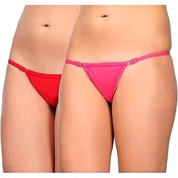 fims - fashion is my style Women's Satin Thong (Pack of 2) (B07B2MNL2K-Multicolored-Free Size)-picture-33