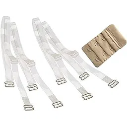 fims - fashion is my style Women's Transparent Plastic Detachable Transparent Straps Bra Strap Plastic Metal FreeSize Pack of 2-picture-52