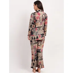 FIMS Abstract Printed Shirt & Trousers Co-Ord Set image 5