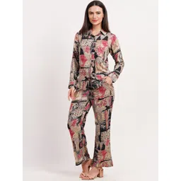 FIMS Abstract Printed Shirt & Trousers Co-Ord Set image 4