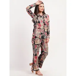 FIMS Abstract Printed Shirt & Trousers Co-Ord Set image 3