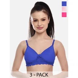FIMS Blue & Pink Bra Lightly Padded-picture-12