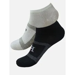 FIMS Men Pack Of 2 Striped Ankle-Length Socks-image-12