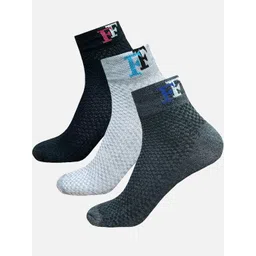 FIMS Men  Pack Of 3 Patterned Ankle-Length Socks-image-36