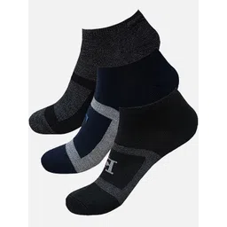 FIMS Men Pack Of 3 Patterned Ankle Length Sports Socks-image-40