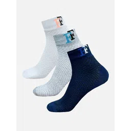 FIMS Men Pack Of 3 Striped Ankle-Length Socks-image-35