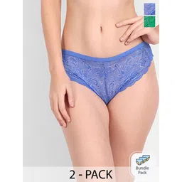 FIMS Women Pack Of 2 Floral Lace Bikini Briefs-picture-19