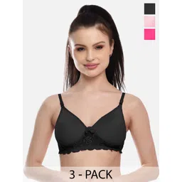 FIMS Women Pack Of 3 Lightly Padded Everyday Bra-picture-18