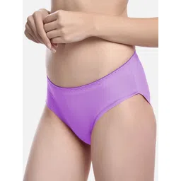 FIMS Women Pack of 3 Mid Rise Seamless Hipster Briefs image 4