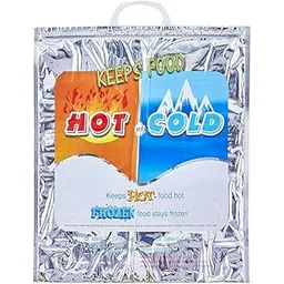 Finaxo Aluminium Hot and Cold Large Thermal Bag for Food Storage | Reusable Insulated Grocery Tote | Keeps Food Fresh, Hot & Cold | Eco-Friendly, Durable & Foldable Carry Bag for Travel & Daily Use-picture-26