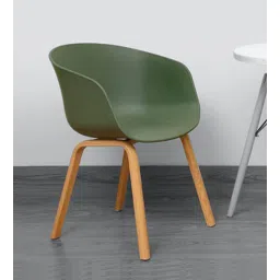 Delta Nordic Plastic Iconic Chairs in Green Colour-image-35