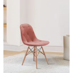 Eames Velvet Iconic Chair in Pink Colour-image-38