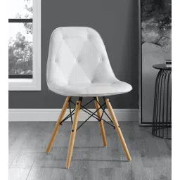 Manor Leatherette Iconic Chair in White Colour-image-43
