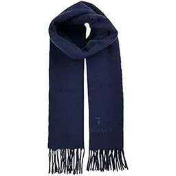 fine fabrics Mens Faishon Pure Lambs Wool Muffler Winter Wear Neck Warmer/Muffler/Scarves For Mens And Boys (Navy Blue)-picture-11