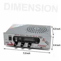 fine IPL 30 WATT PMPO AMPLIFIER Multimedia Player (Silver) 30 W AV Power Amplifier image 4