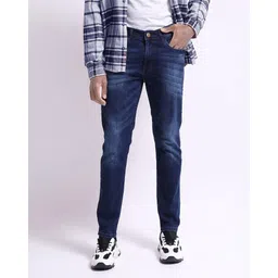 fineblu Men Slim Fit Light Fade Stretchable Jeans-picture-29