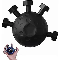 Finger Grip Strengthener, 2025 Upgraded Hand and Finger Exerciser, Adjustable Silicone Grip Trainer for Muscle Building, Forearm Strength, and Injury Recovery (Black)-picture-22