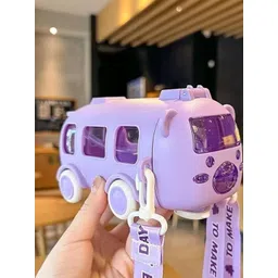 FINIFAB Purple Single Plastic Solid Water Bottle-picture-29