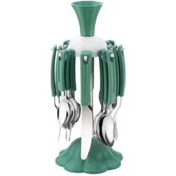 finner Green Set Plastic Cutlery Set-picture-16