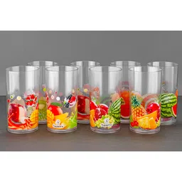 finner (Pack of 8) Printed Glasses_Pc 8 Glass Set Water/Juice Glass-picture-18